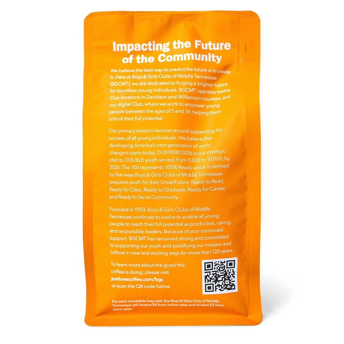 Back of Great Futures Coffee Blend