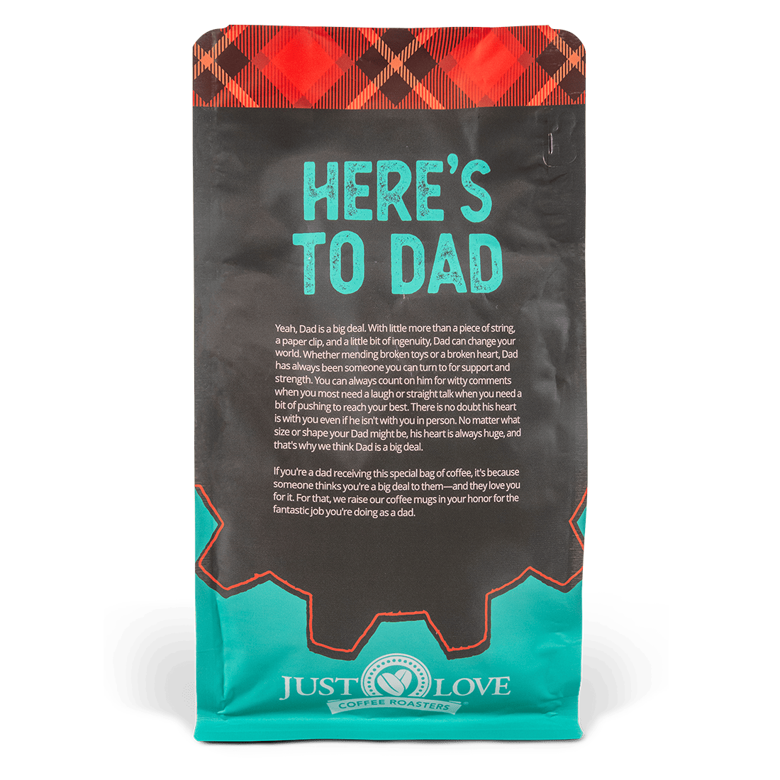 Back view of My Dad's Kind of A Big Deal Coffee Blend Bag