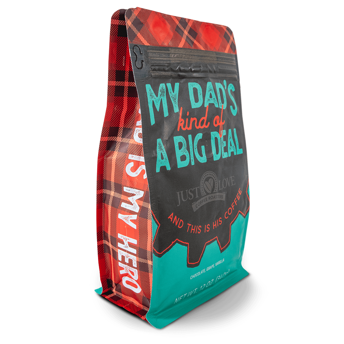 Side view of My Dad's Kind of A Big Deal Coffee Blend Bag